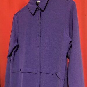 Jolie & Joy purple blouse, size small--women's
